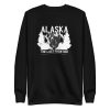 unisex-premium-sweatshirt-black-front-6a19654f6396c.jpg Alaska Bear Quote Sweatshirt