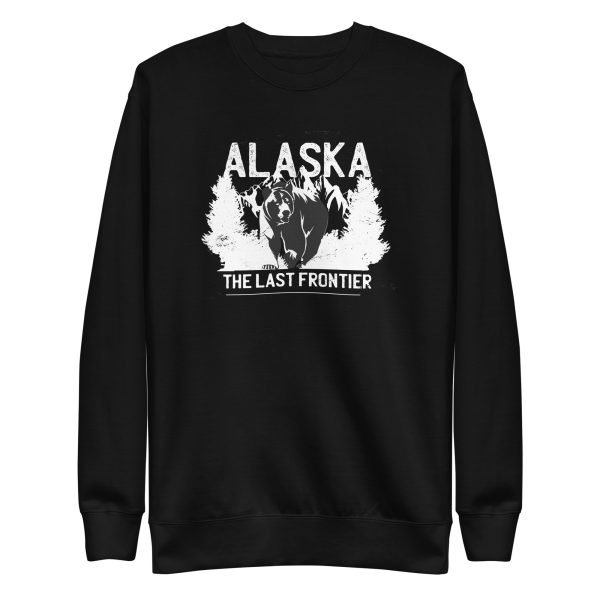 unisex-premium-sweatshirt-black-front-6a19654f6396c.jpg Alaska Bear Quote Sweatshirt