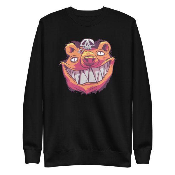 unisex-premium-sweatshirt-black-front-6a19696439cd6.jpg Scary Bear Sweatshirt