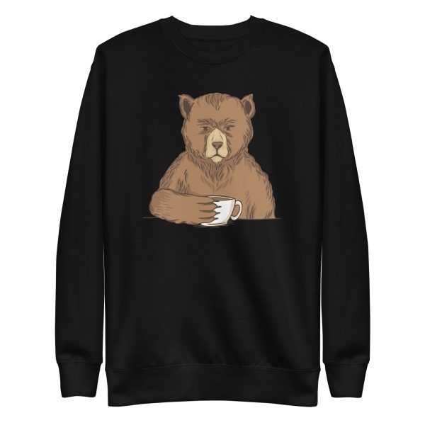 unisex-premium-sweatshirt-black-front-6a196ac2624a1.jpg Coffee Bear Sweatshirt