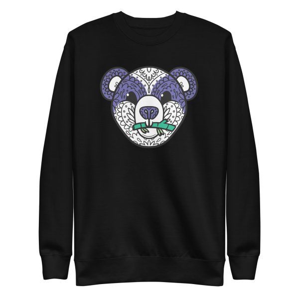 unisex-premium-sweatshirt-black-front-6a196be94ae65.jpg Mandala Bear Sweatshirt