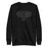 unisex-premium-sweatshirt-black-front-6a196e398c911.jpg African Elephant Mandala Sweatshirt