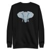 unisex-premium-sweatshirt-black-front-6a19758e64502.jpg Elephant Head Sweatshirt