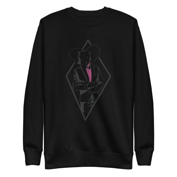 unisex-premium-sweatshirt-black-front-6a19768ba16af.jpg Formal Elephant Sweatshirt