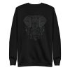 unisex-premium-sweatshirt-black-front-6a19812575e3d.jpg Mandala Elephant Sweatshirt