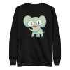 unisex-premium-sweatshirt-black-front-6a1981f01de0e.jpg Smart Elephant Sweatshirt