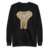 unisex-premium-sweatshirt-black-front-6a1983be66147.jpg Colorful Elephant Mandala Sweatshirt