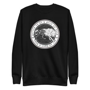 unisex-premium-sweatshirt-black-front-6a1985c0410a4.jpg Wolf of Odin Sweatshirt