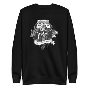 unisex-premium-sweatshirt-black-front-6a1987e62449f.jpg Vikings Wolf Sweatshirt