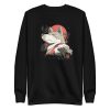 unisex-premium-sweatshirt-black-front-6a1988320f0a6.jpg Japanese Wolf Sweatshirt