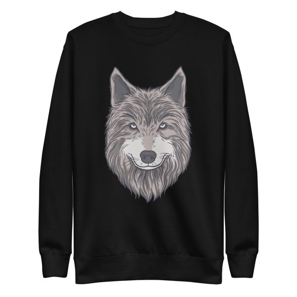 unisex-premium-sweatshirt-black-front-6a1989a1d4ea6.jpg Wolf Head Sweatshirt