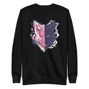 unisex-premium-sweatshirt-black-front-6a198ab7ee93c.jpg Wolf Head Sweatshirt