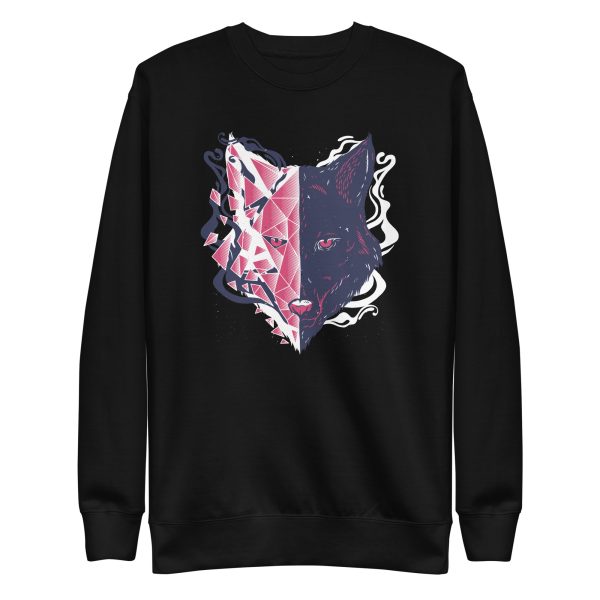unisex-premium-sweatshirt-black-front-6a198ab7ee93c.jpg Wolf Head Sweatshirt