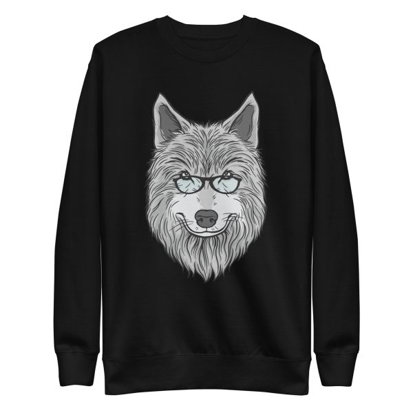 unisex-premium-sweatshirt-black-front-6a198b5c1b001.jpg Wolf Dad Sweatshirt