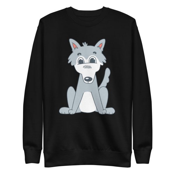 unisex-premium-sweatshirt-black-front-6a198e0c31ff0.jpg Cute Wolf Sweatshirt