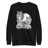 unisex-premium-sweatshirt-black-front-6a198e5b74ed4.jpg Wolf Family Sweatshirt