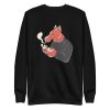 unisex-premium-sweatshirt-black-front-6a198ead49546.jpg Smoking Wolf Sweatshirt