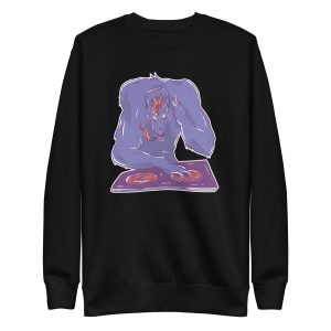 unisex-premium-sweatshirt-black-front-6a1a9ba7c7462.jpg Wolf DJ Sweatshirt