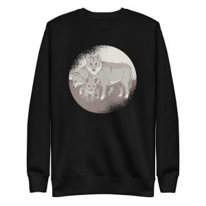 unisex-premium-sweatshirt-black-front-6a1a9cc49c395.jpg Wolf Family Sweatshirt
