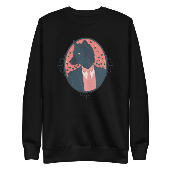 unisex-premium-sweatshirt-black-front-6a1acb07468be.jpg Stylish Werewolf Sweatshirt