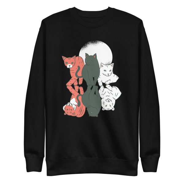 unisex-premium-sweatshirt-black-front-6a1acd2d7e0f9.jpg Cats and Felines Sweatshirt
