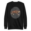 unisex-premium-sweatshirt-black-front-6a1acdb74ee5a.jpg Sabertooth Tiger Mandala Style Sweatshirt
