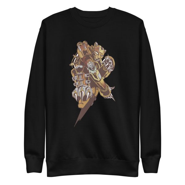 unisex-premium-sweatshirt-black-front-6a1acef7697a3.jpg Steampunk Tiger Sweatshirt