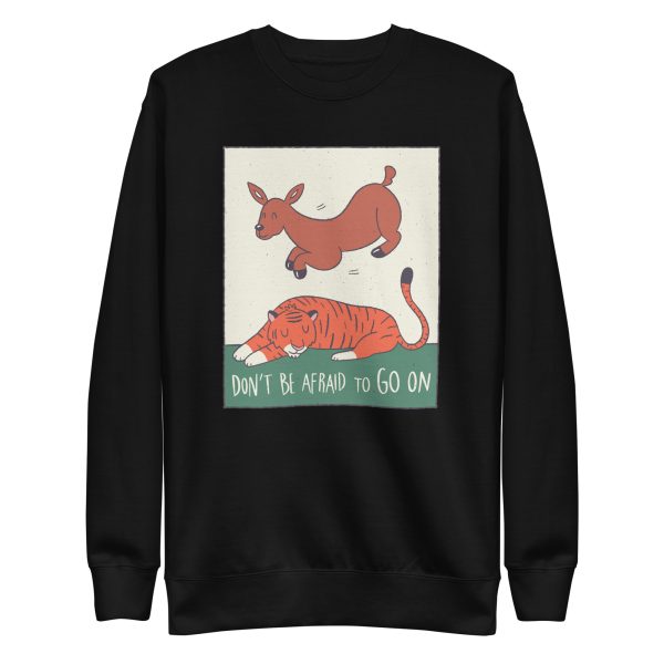 unisex-premium-sweatshirt-black-front-6a1acfb6e415a.jpg Deer Tiger Sweatshirt