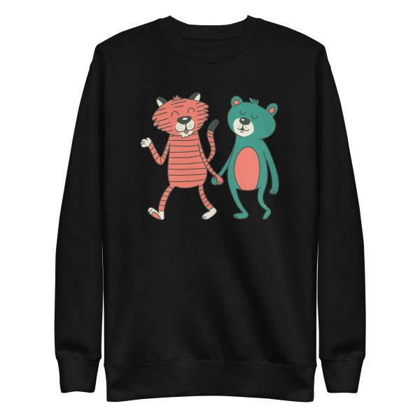 unisex-premium-sweatshirt-black-front-6a1ad04a06a2d.jpg Bear and Tiger Sweatshirt