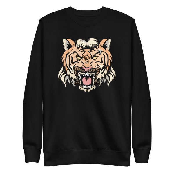 unisex-premium-sweatshirt-black-front-6a1ad0dedc4fd.jpg Mullet Tiger Sweatshirt