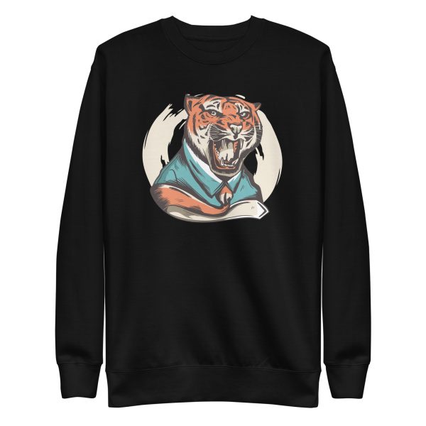 unisex-premium-sweatshirt-black-front-6a1ad20658717.jpg Roaring Tiger Sweatshirt