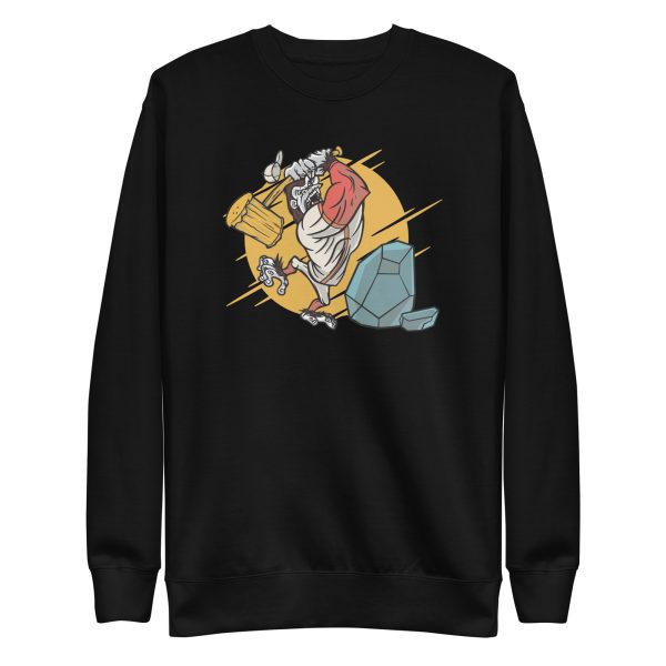 unisex-premium-sweatshirt-black-front-6a1ad91708cf4.jpg Angry Gorilla Baseball Sweatshirt