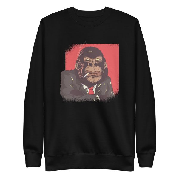 unisex-premium-sweatshirt-black-front-6a1adba081f57.jpg Gorilla Boss Sweatshirt
