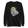 unisex-premium-sweatshirt-black-front-6a1aee5ae8b0f.jpg Monkey Dumbbell Sweatshirt