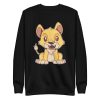 unisex-premium-sweatshirt-black-front-6a1af1a1e11b6.jpg Cute Baby Lion Sweatshirt