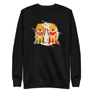 unisex-premium-sweatshirt-black-front-6a1aff7c37e7f.jpg Lion King and Queen Sweatshirt