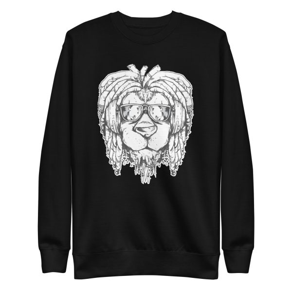 unisex-premium-sweatshirt-black-front-6a1bb93af1579.jpg Rasta Lion Sweatshirt