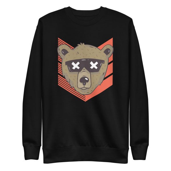 unisex-premium-sweatshirt-black-front-6a1bc477a21f9.jpg Cool Bear Sweatshirt