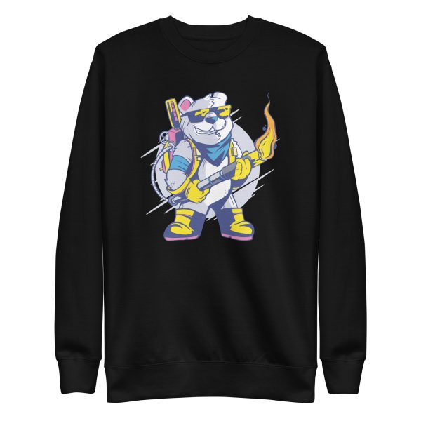 unisex-premium-sweatshirt-black-front-6a1bc5b340cc4.jpg Bear Flamethrower Sweatshirt