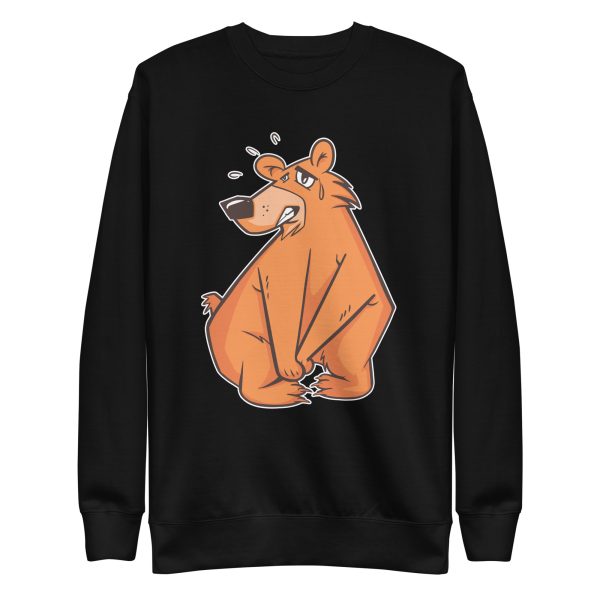unisex-premium-sweatshirt-black-front-6a1bc5f91c812.jpg Comic Bear Sweatshirt