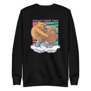 unisex-premium-sweatshirt-black-front-6a1bc80a29f48.jpg Bear Fighting Bull Sweatshirt