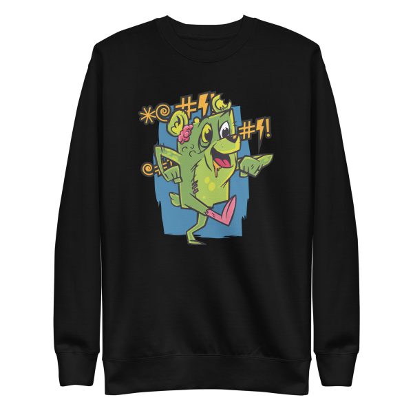 Cursing Zombie Teddy Bear Sweatshirt