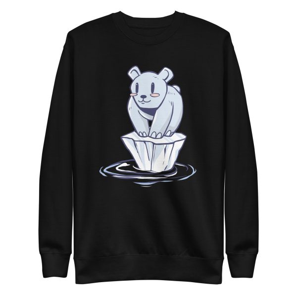 unisex-premium-sweatshirt-black-front-6a1bc8976ca83.jpg Polar Bear Alone Sweatshirt