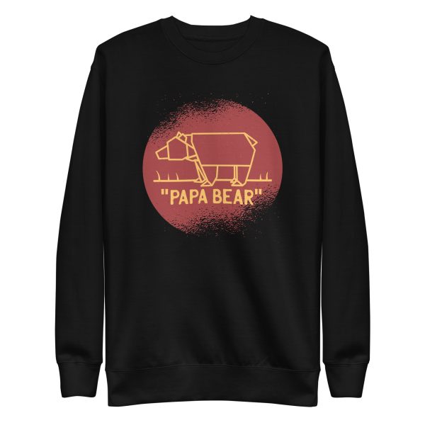 unisex-premium-sweatshirt-black-front-6a1bddfdb24a2.jpg Papa Bear Sweatshirt