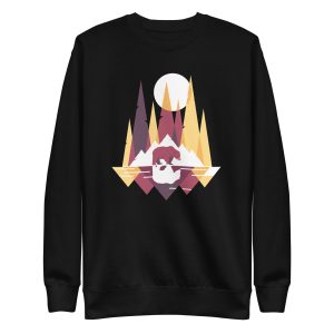 unisex-premium-sweatshirt-black-front-6a1be00263cb3.jpg Bear Mountain Geometric Sweatshirt