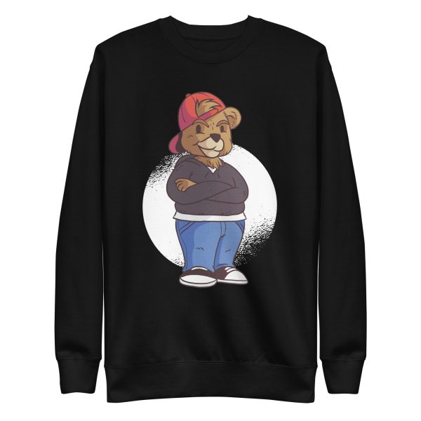 unisex-premium-sweatshirt-black-front-6a1be0d650c90.jpg Bear Cool Sweatshirt
