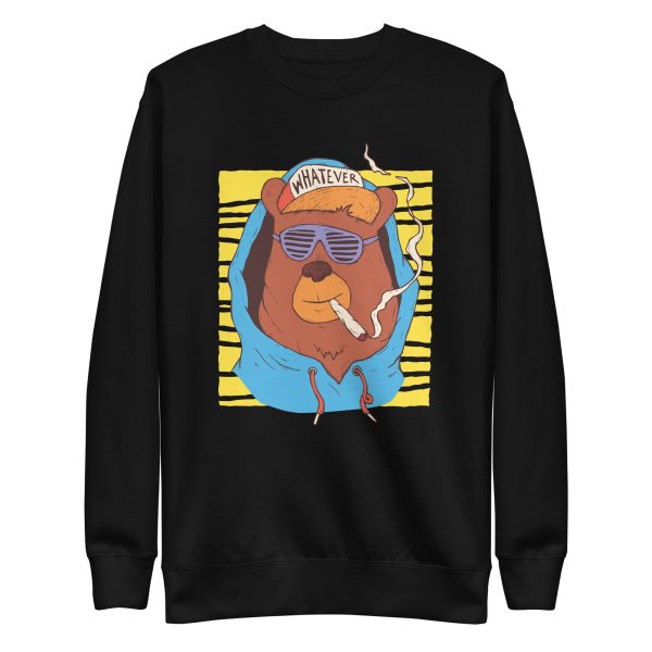 unisex-premium-sweatshirt-black-front-6a1be16892589.jpg Hip Hop Bear Sweatshirt