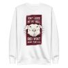 unisex-premium-sweatshirt-white-front-6a158a50006cb.jpg Don't Judge My Pitbull and I Won't Judge Your Kids Sweatshirt