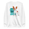 unisex-premium-sweatshirt-white-front-6a158f4d3e256.jpg I Love My Dog Sweatshirt