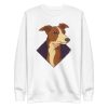 unisex-premium-sweatshirt-white-front-6a1593528bd55.jpg Whippet Dog Sweatshirt